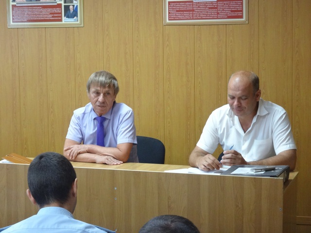 Совещание с сотрудниками Орловского РОВД 17 июля 2015 года